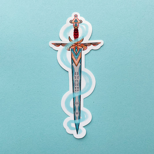 Sword With Blue Magic | Sticker