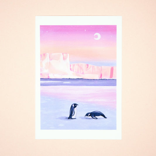 Pink Penguins | A5 Print