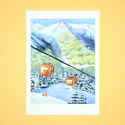 Fox in Mountains | A5 Print