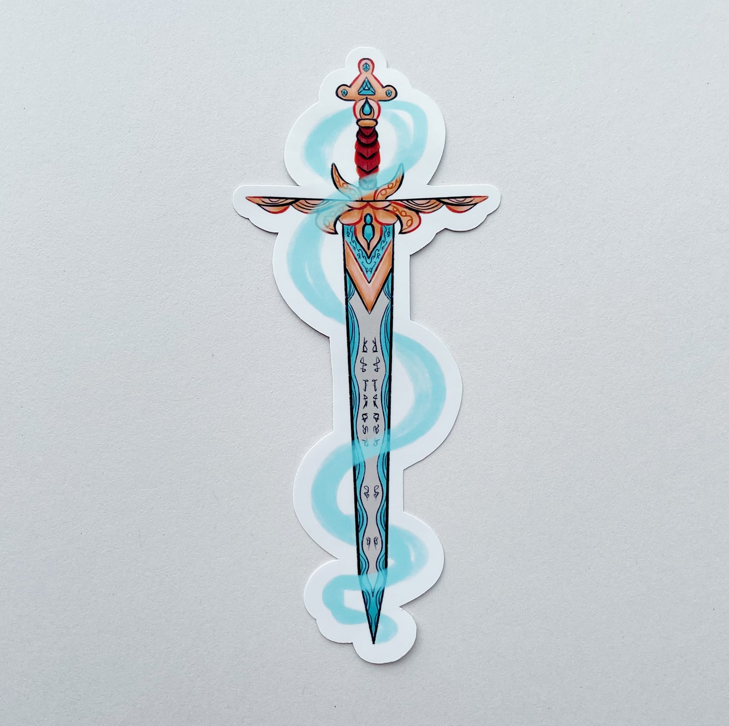 Sword With Blue Magic | Sticker