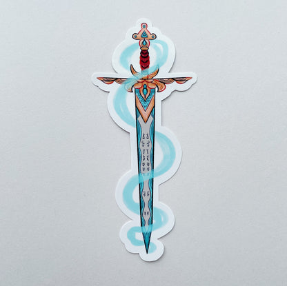 Sword With Blue Magic | Sticker