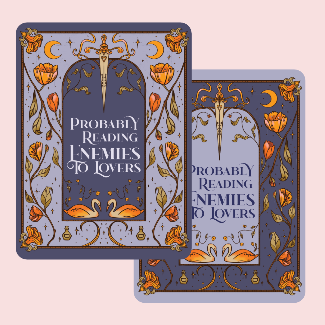 Enemies To Lovers Blue Themed Kindle Insert 2 pack | Digital Download